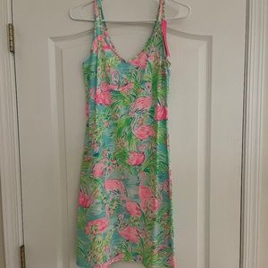 NWT Lilly Pulitzer Adrianna Dress Multi Floridita Flamingo size XS